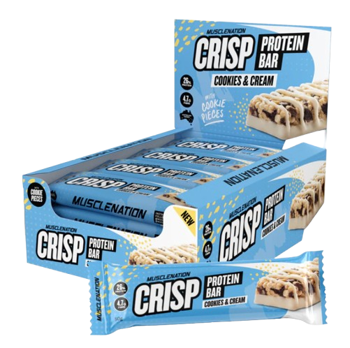 Load image into Gallery viewer, MN CRISP PROTEIN BAR - COOKIES AND CREAM (12 bars)
