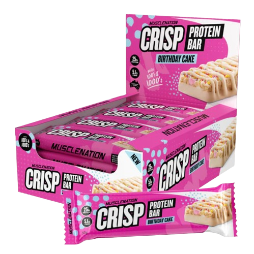 Load image into Gallery viewer, MN CRISP PROTEIN BAR - BIRTHDAY CAKE (12 bars)
