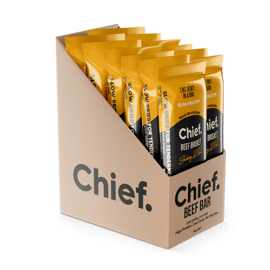 CHIEF ORGANIC GRASS-FED BEEF BAR (12 bars)