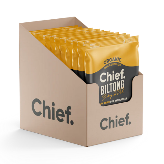 CHIEF ORGANIC GRASS-FED BILTONG 30g (12 bars)
