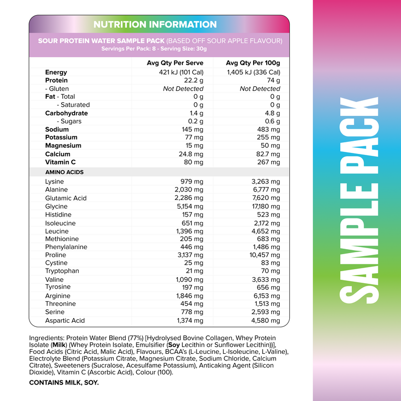 Load image into Gallery viewer, Muscle Nation PROTEIN WATER - Sour Sample Pack
