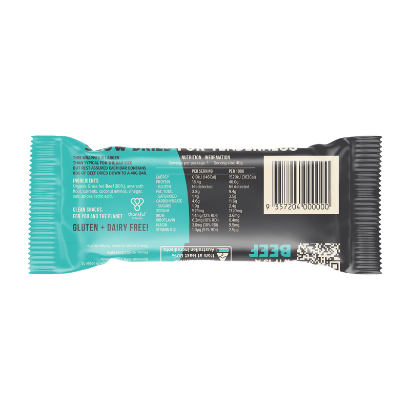 Load image into Gallery viewer, CHIEF ORGANIC GRASS-FED BEEF BAR - Traditional  (12 bars)
