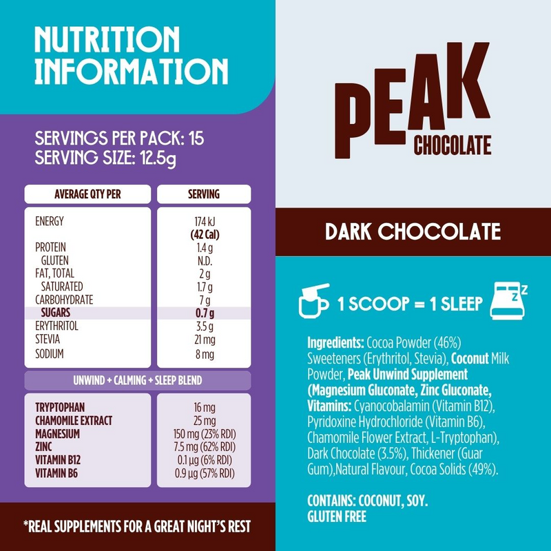 Load image into Gallery viewer, Peak Rest Hot Chocolate - Dark Chocolate (30 serves)
