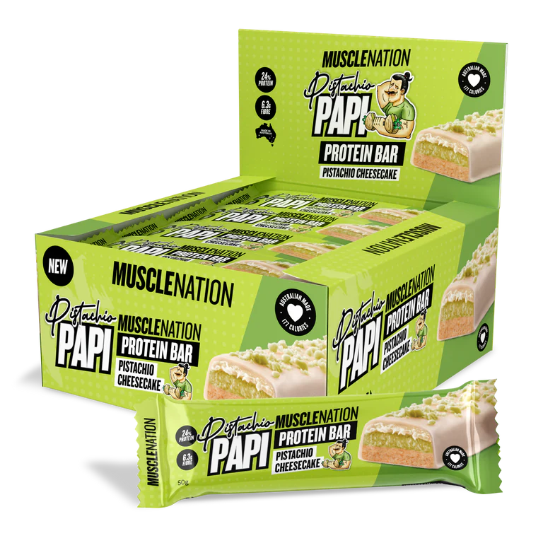 Load image into Gallery viewer, CHEESECAKE Protein Bar - Pistachio Papi  (12 bars)
