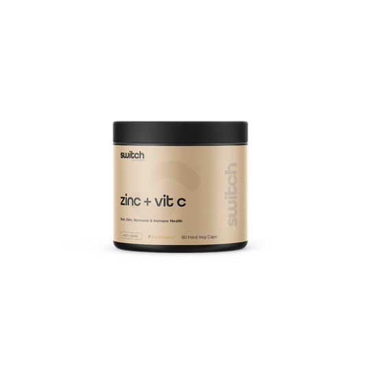 SWITCH Essentials - ZINC + VIT C - TGA [60 Capsules]