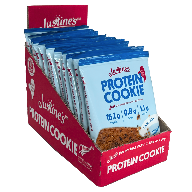 Load image into Gallery viewer, Justine&#39;s Protein Cookie Choc Chip 60g
