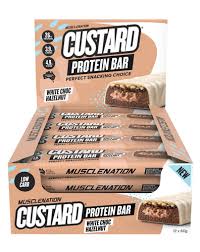 MN CUSTARD PROTEIN BAR - WHITE CHOC HAZELNUT