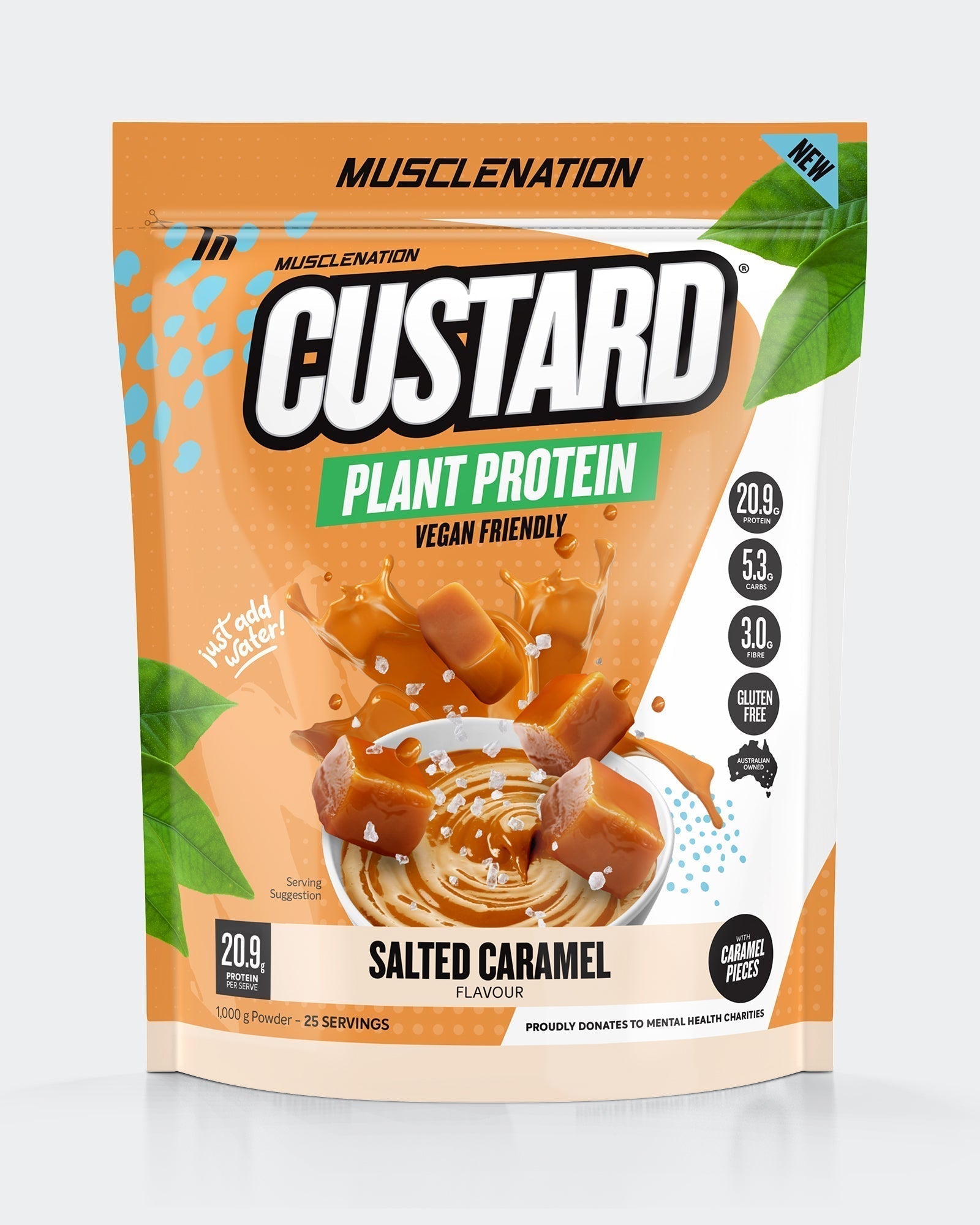 Muscle Nation CUSTARD PLANT PROTEIN - SALTED CARAMEL