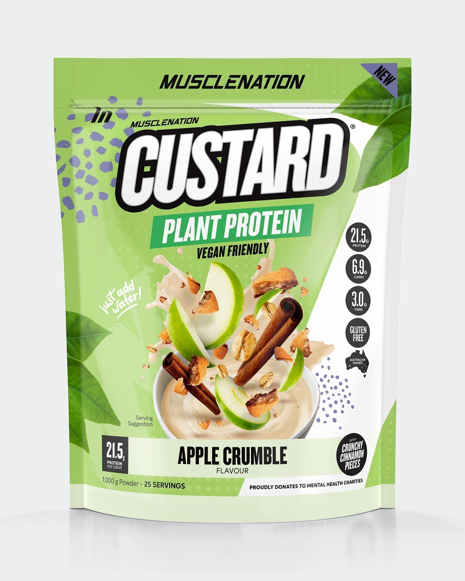 Muscle Nation CUSTARD PLANT PROTEIN - APPLE CRUMBLE