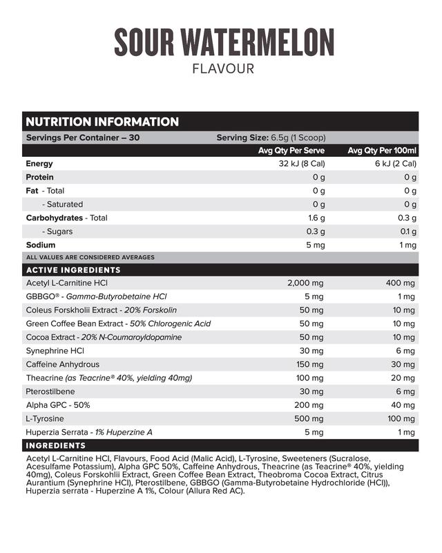 Load image into Gallery viewer, Muscle Nation DESTINY FAT BURNER - Sour Watermelon
