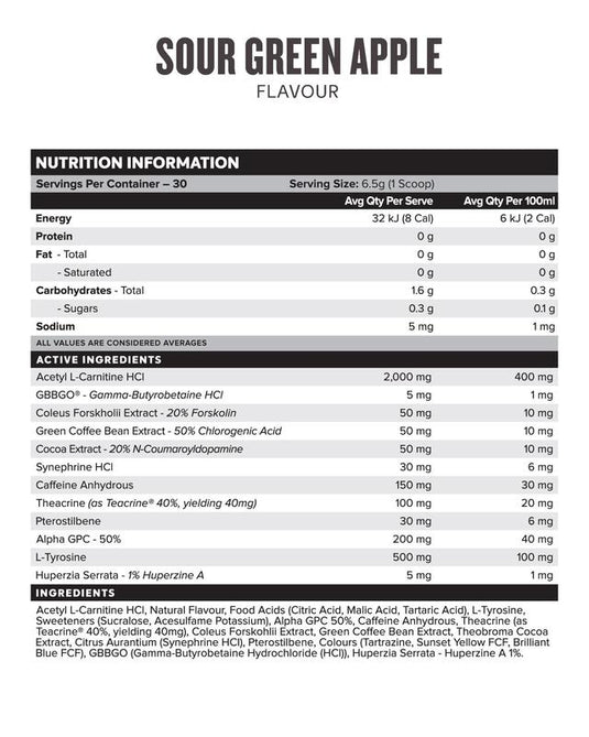 Muscle Nation DESTINY FAT BURNER - Red Candy Sticks