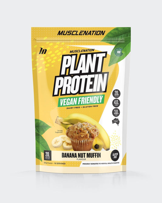 100% NATURAL PLANT BASED PROTEIN - BANANA NUT MUFFIN