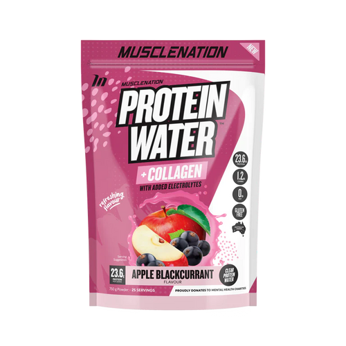 MUSCLE NATION PROTEIN WATER Apple Blackcurrant - 25 SERVES 750G