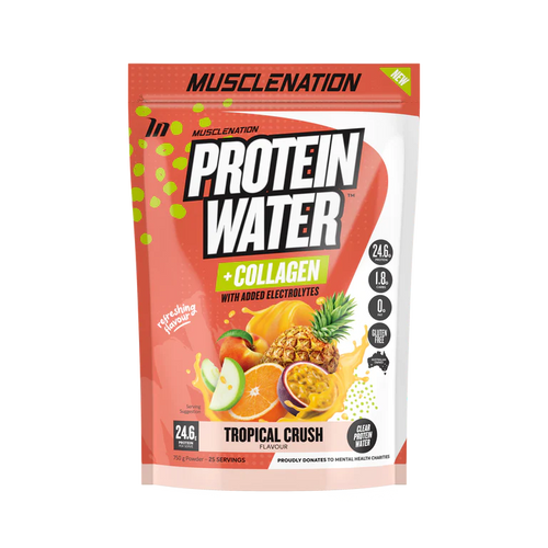 MUSCLE NATION PROTEIN WATER Tropical Crush - 25 SERVES 750G
