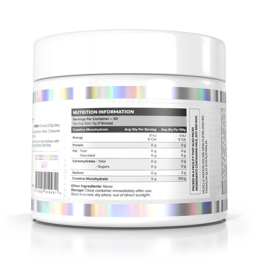 CREATINE MONOHYDRATE UNFLAVOURED - 75 SERVES