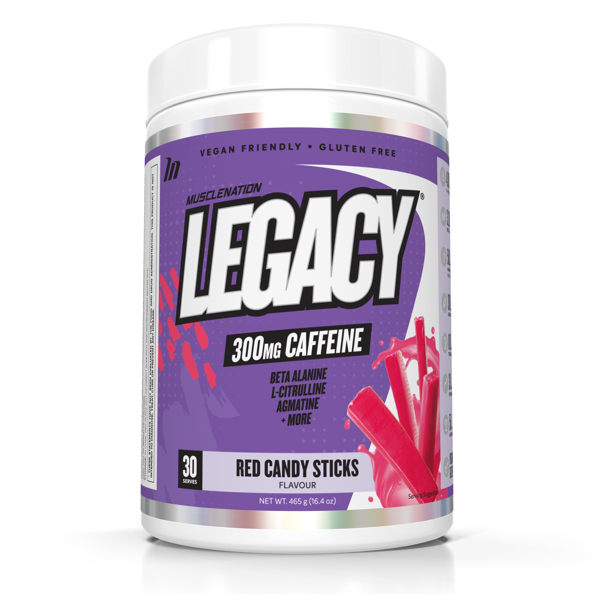 Muscle Nation LEGACY PRE WORKOUT - RED CANDY STICKS