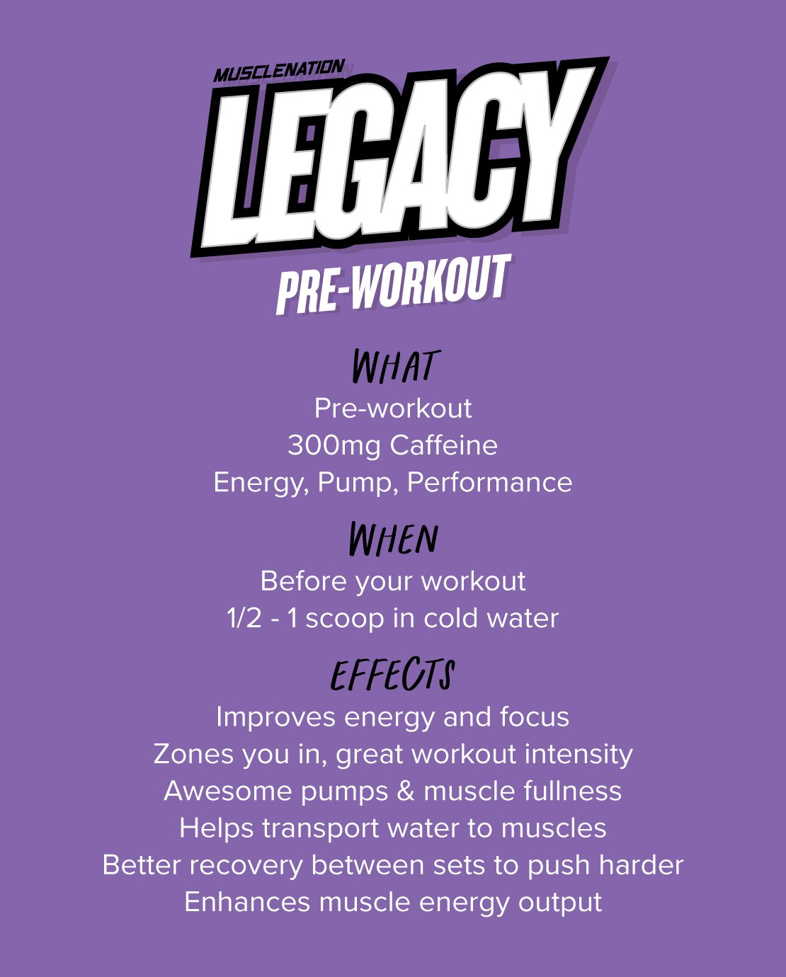 Muscle Nation LEGACY PRE WORKOUT - SOUR GREEN APPLE