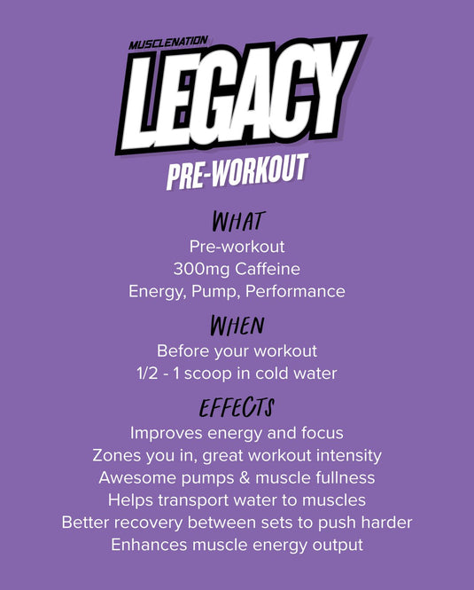 Muscle Nation LEGACY PRE WORKOUT - RED CANDY STICKS