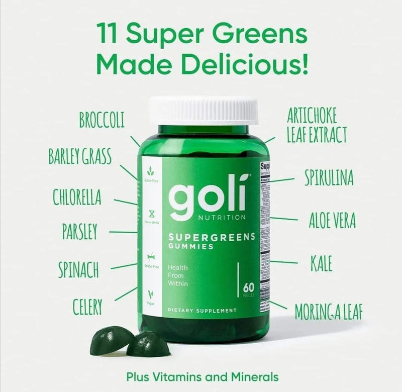 Load image into Gallery viewer, GOLI SUPERGREENS GUMMY
