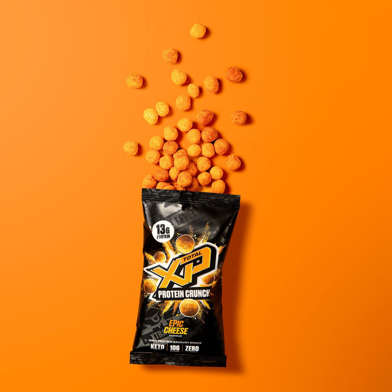 Load image into Gallery viewer, TotalXP Protein Crunch Chips - Epic Cheese (box of 12)
